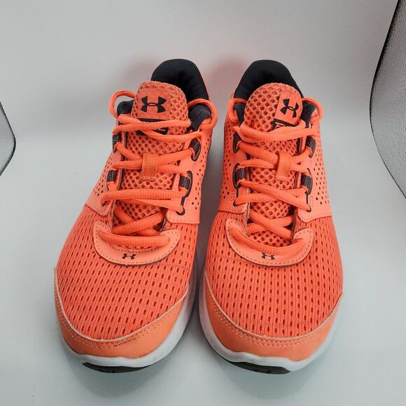 Under Armour Micro G Fuel Shoes Women Size 8 Orange Running Gym Trainer - Picture 3 of 11